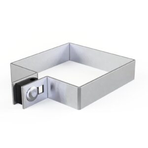 Ocynkowana obejma narożna do ogrodzeń panelowych z elementem montażowym – Arwex Hurtownia akcesoriów ogrodzeniowych