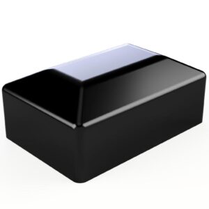 Czarna zaślepka na słupek ogrodzeniowy prostokątny – Arwex Hurtownia akcesoriów ogrodzeniowych