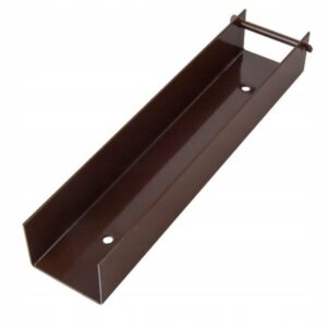 Brązowa podmurówka metalowa do ogrodzeń panelowych – Arwex Hurtownia akcesoriów ogrodzeniowych